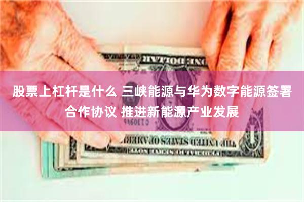 股票上杠杆是什么 三峡能源与华为数字能源签署合作协议 推进新能源产业发展