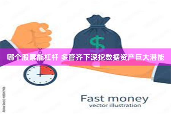 哪个股票能杠杆 多管齐下深挖数据资产巨大潜能