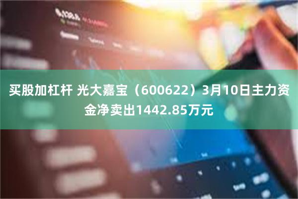 买股加杠杆 光大嘉宝（600622）3月10日主力资金净卖出1442.85万元