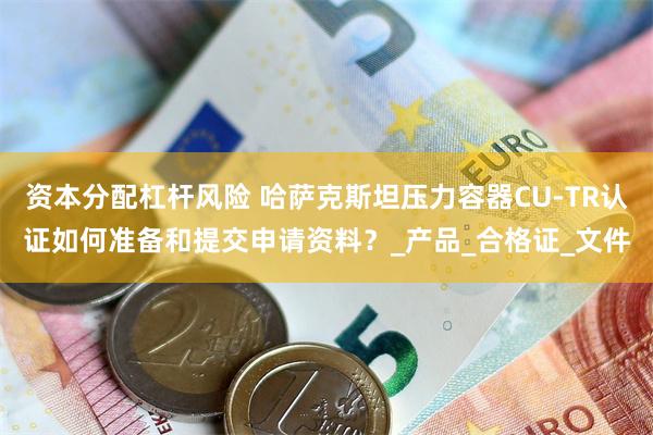 资本分配杠杆风险 哈萨克斯坦压力容器CU-TR认证如何准备和提交申请资料？_产品_合格证_文件