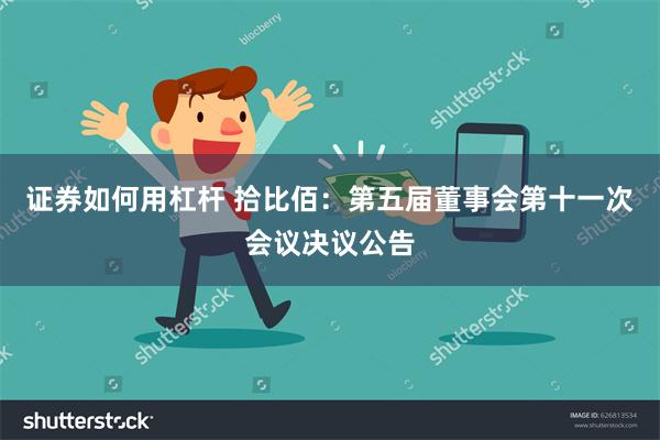 证券如何用杠杆 拾比佰：第五届董事会第十一次会议决议公告