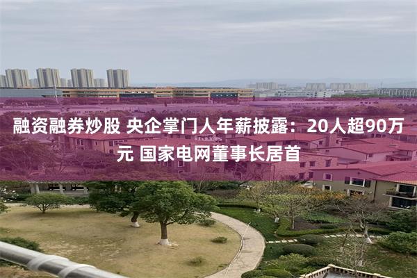 融资融券炒股 央企掌门人年薪披露：20人超90万元 国家电网董事长居首