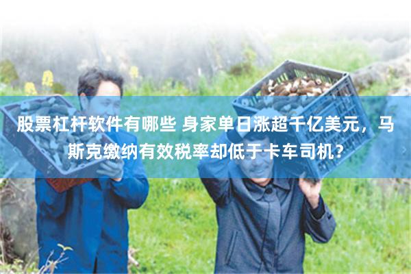 股票杠杆软件有哪些 身家单日涨超千亿美元，马斯克缴纳有效税率却低于卡车司机？