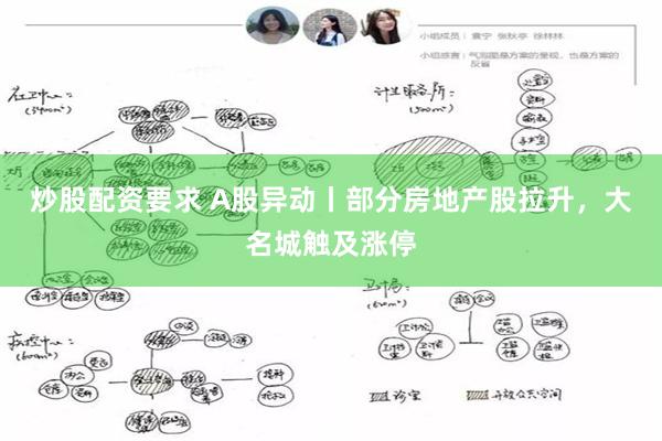炒股配资要求 A股异动丨部分房地产股拉升，大名城触及涨停
