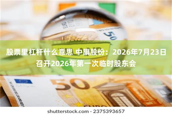 股票里杠杆什么意思 中旗股份：2026年7月23日召开2026年第一次临时股东会