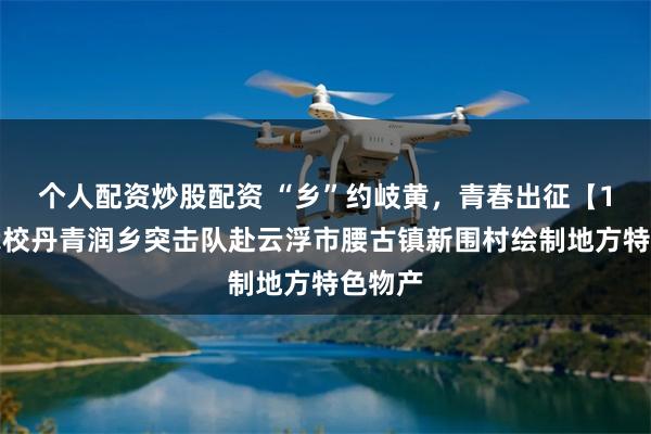 个人配资炒股配资 “乡”约岐黄，青春出征【1】丨我校丹青润乡突击队赴云浮市腰古镇新围村绘制地方特色物产