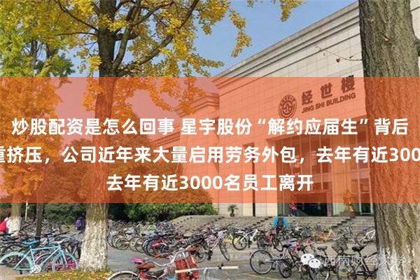 炒股配资是怎么回事 星宇股份“解约应届生”背后：上下游双重挤压，公司近年来大量启用劳务外包，去年有近3000名员工离开