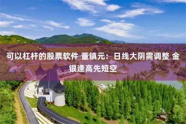 可以杠杆的股票软件 董镇元：日线大阴需调整 金银逢高先短空