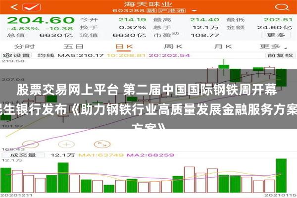 股票交易网上平台 第二届中国国际钢铁周开幕 民生银行发布《助力钢铁行业高质量发展金融服务方案》